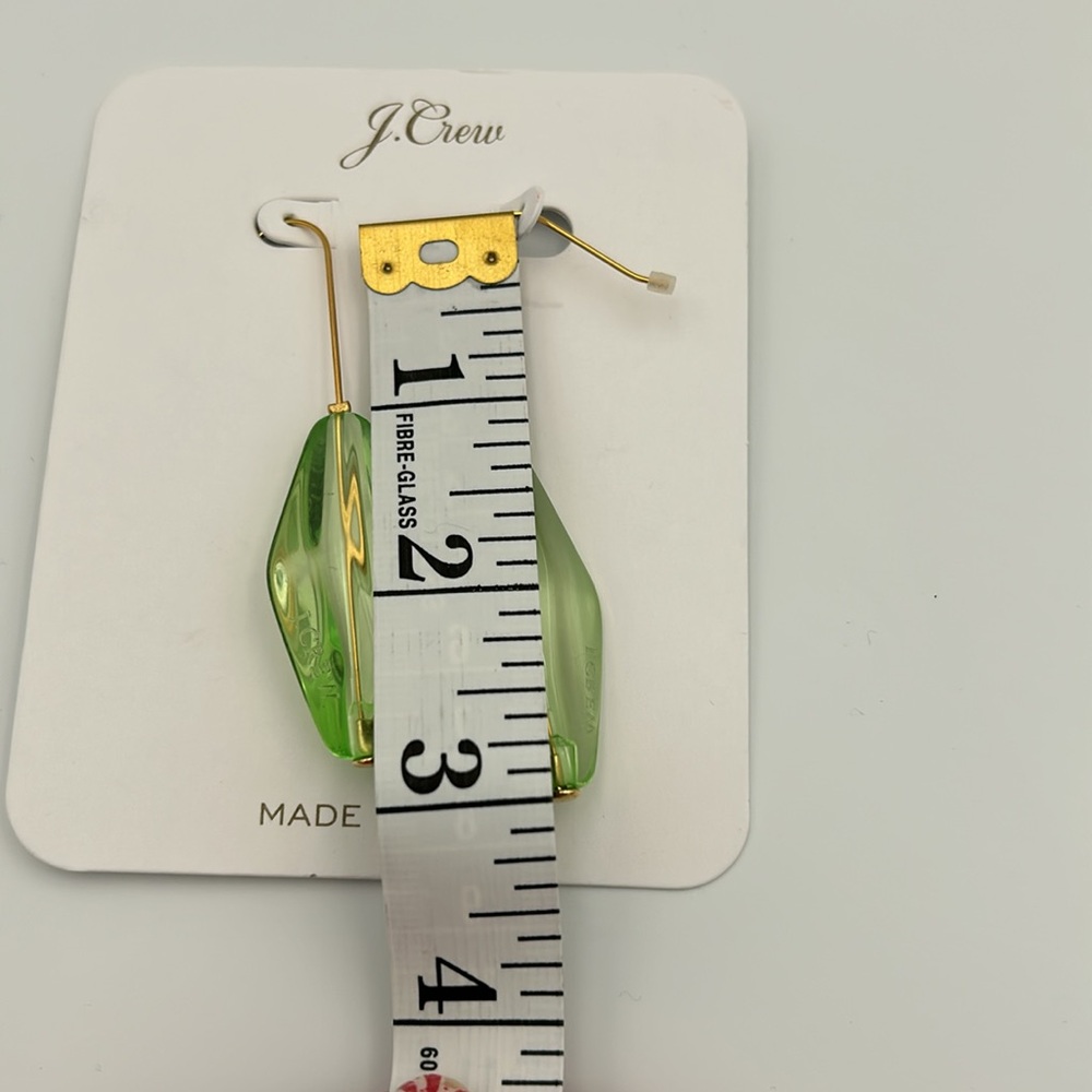 J. Crew Made In Italy Oversized Acetate Drop Earrings NWT - Picture 4 of 4